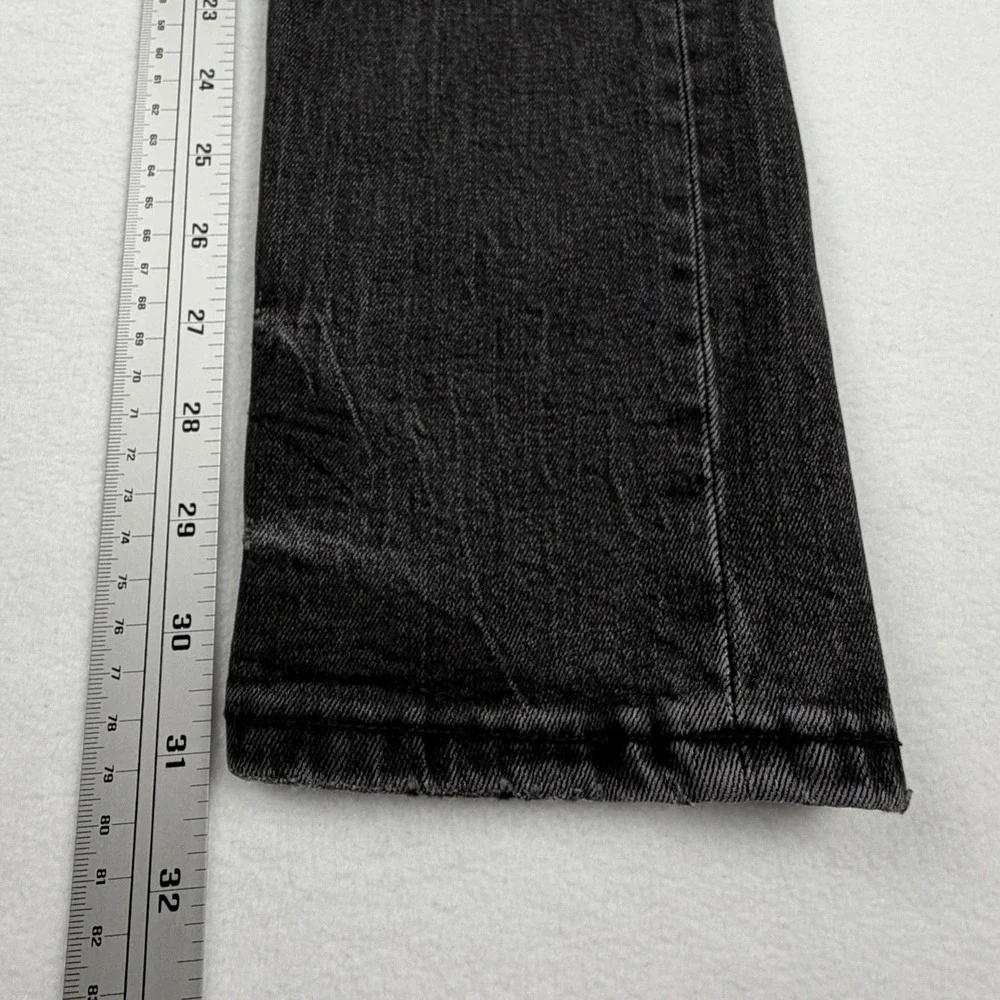 Ksubi Chitch Rose Graphic Slim Fit Jeans Washed Black Denim Mens 33